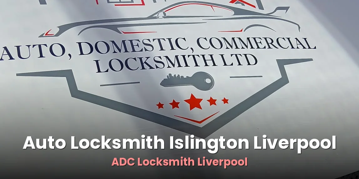 ADC Locksmith Liverpool van with the company logo on the bonnet