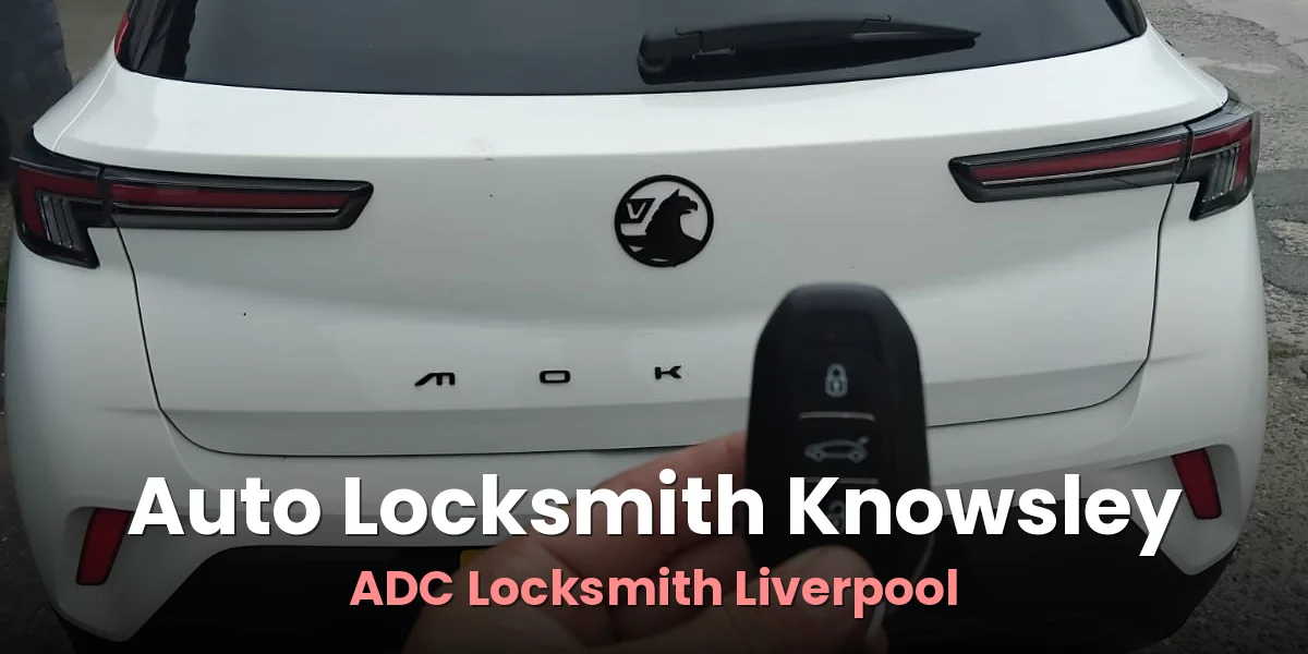 New remote key tested beside a white hatchback after programming