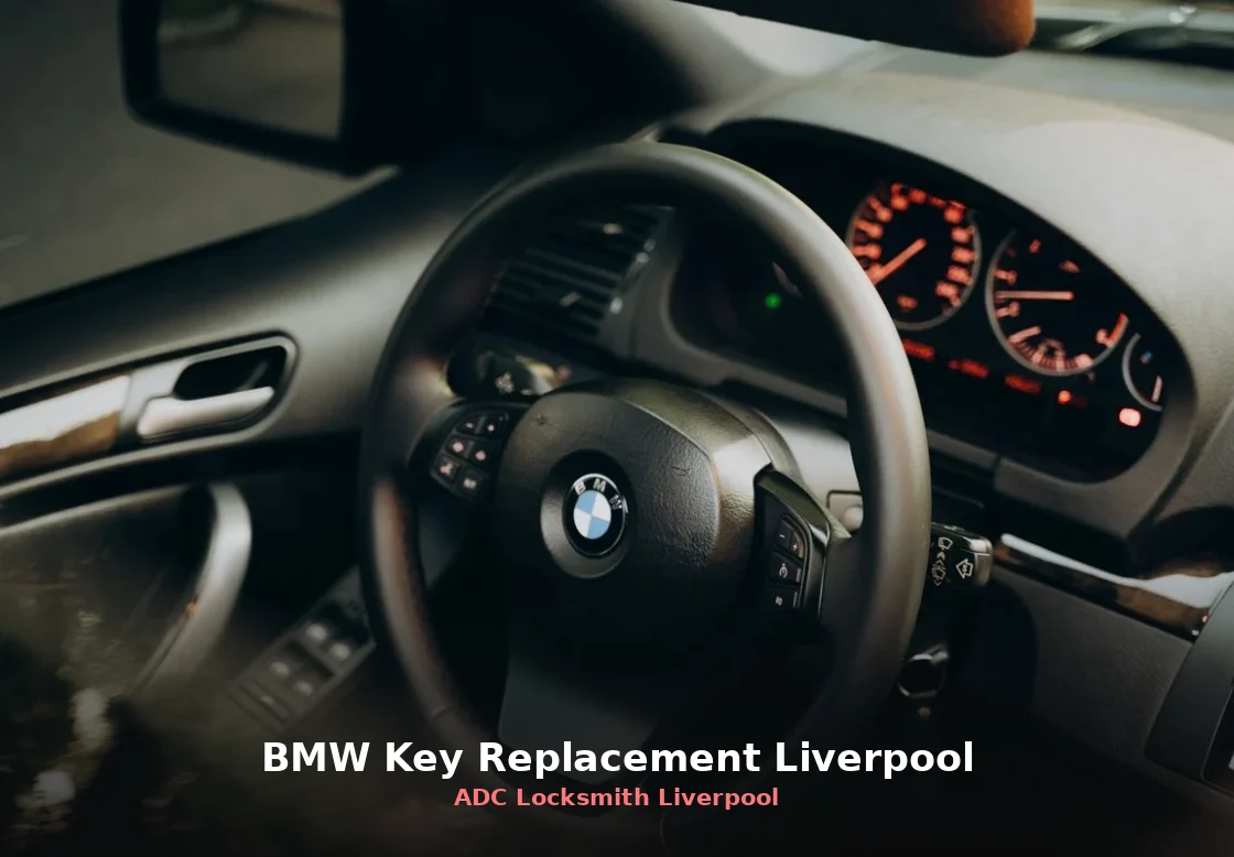 BMW steering wheel and dashboard