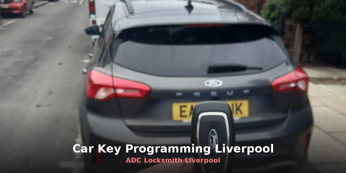 Ford key programmed using dealer level diagnostic software by ADC Locksmith Liverpool