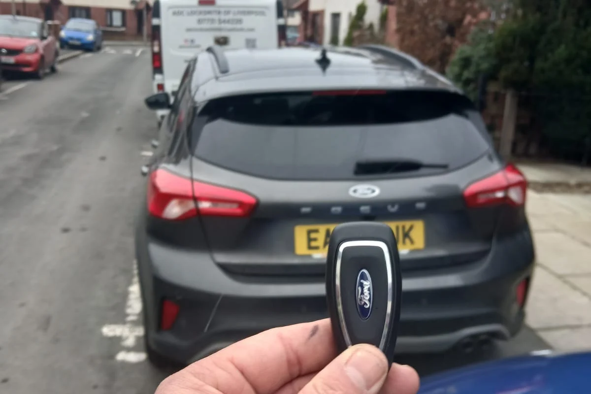 New Ford key programmed and tested at the car