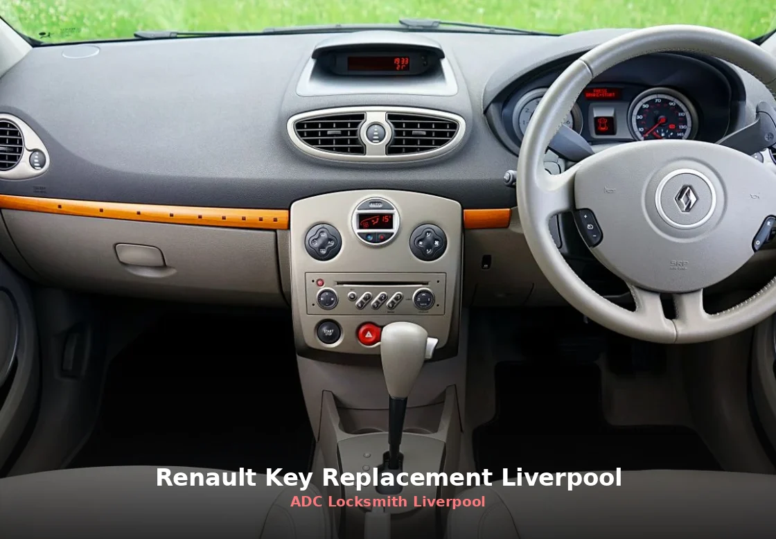 Renault Clio dashboard and steering wheel