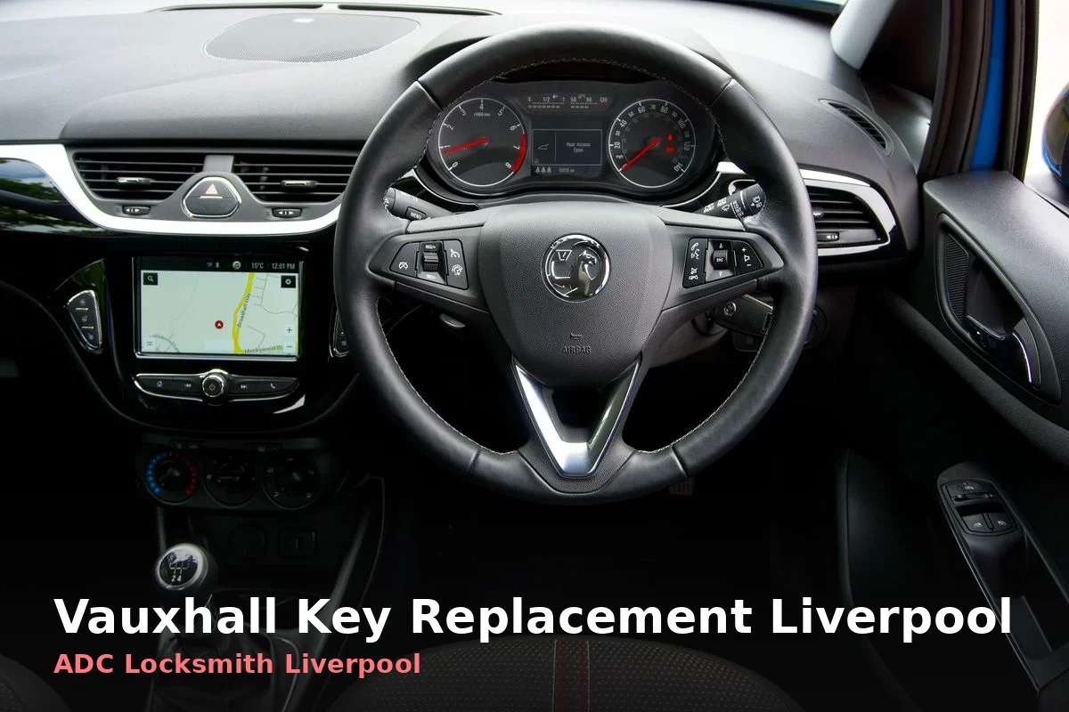 Vauxhall steering wheel and dashboard